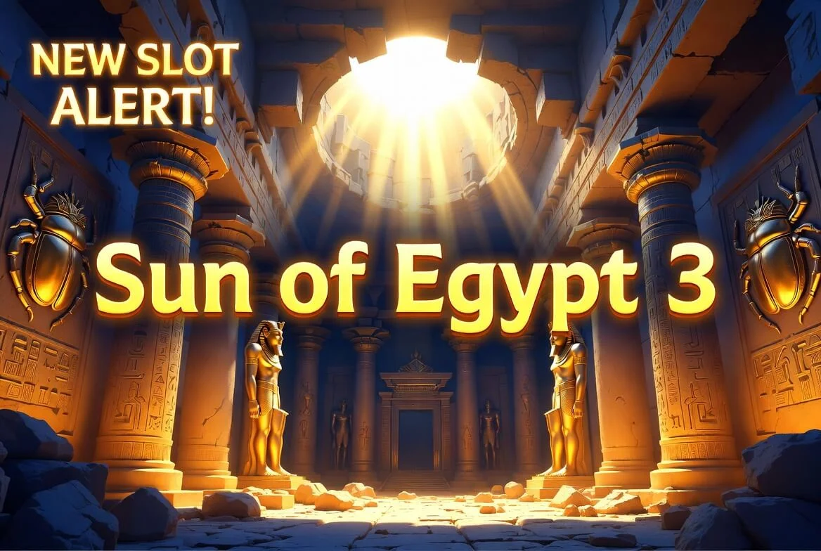 Sun of Egypt 3 demo — экран бонусной игры с символами джекпотов